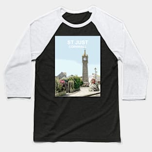 St Just Cornwall. Cornish gift. Travel poster Baseball T-Shirt